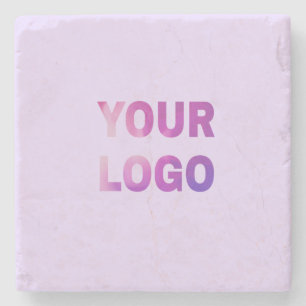 Porta-copo De Pedra texto simples mínimo adicione seu logotipo/design