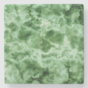 Porta-copo De Pedra Textura verde de mármore