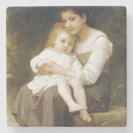 Porta-copo De Pedra The Elder Sister (por William Bouguereau)