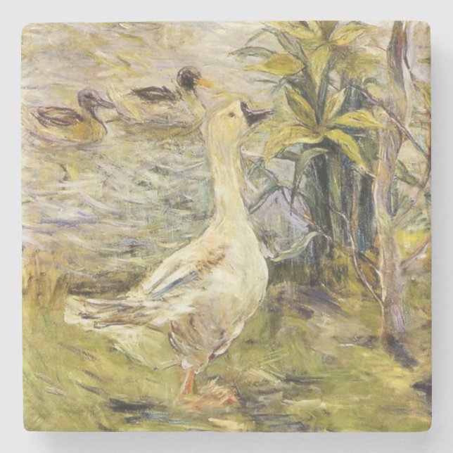 Porta-copo De Pedra The Goose (por Berthe Morisot) (Frente)