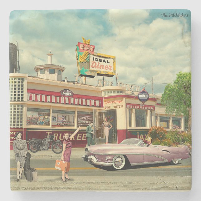 Porta-copo De Pedra  The Hitchhickers (Frente)