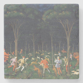 Porta-copo De Pedra The Hunt in the Forest (por Paolo Uccello)