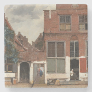 Porta-copo De Pedra The Little Street por Johannes Vermeer