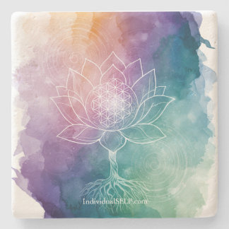 Porta-copo De Pedra The Living Blueprint Stone Coaster