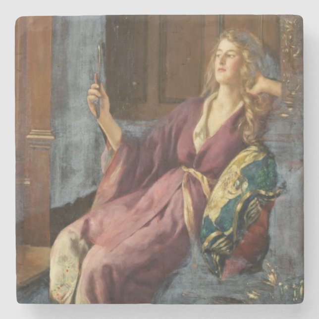 Porta-copo De Pedra The Minx (by John Collier) (Frente)