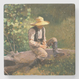 Porta-copo De Pedra The Whittling Boy (por Winslow Homer)