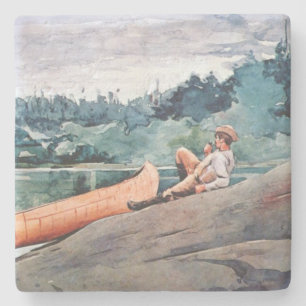 Porta-copo De Pedra The Wilderness Guide (por Winslow Homer)