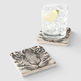 Porta-copo De Pedra Tigre