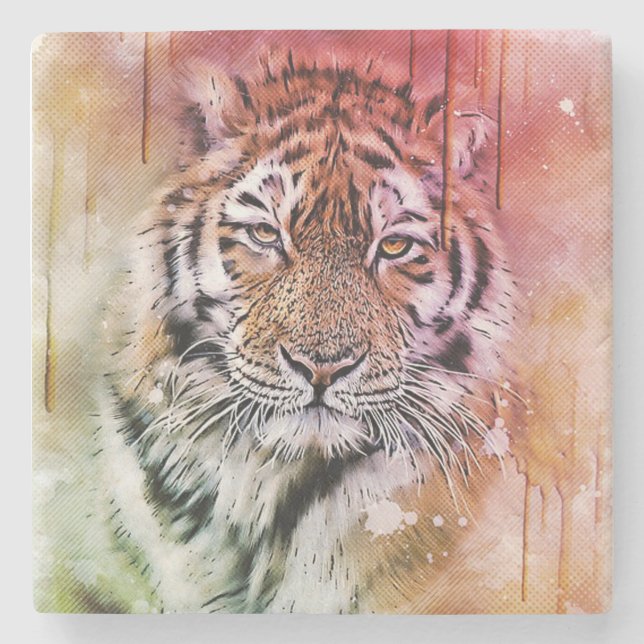 Porta-copo De Pedra Tigre (Frente)