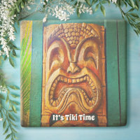 Tiki Time Fierce Vintage Hawaii Wood Carving Face
