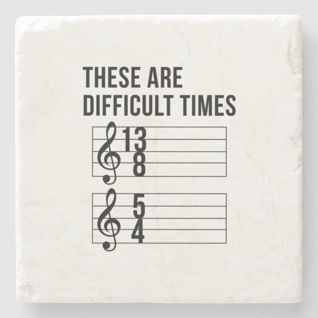 Porta-copo De Pedra Times de Professores de Música (Frente)