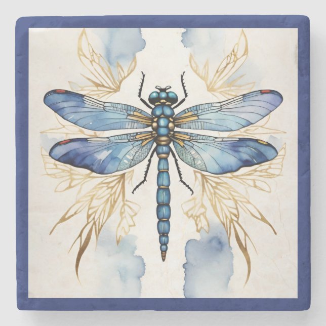 Porta-copo De Pedra Tinta de Álcool Dragonfly (Frente)