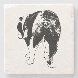 Porta-copo De Pedra Tiny Gallery Bulldog, Winter Cheer