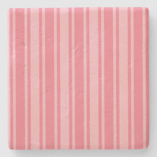Porta-copo De Pedra Tiras de doces cor-de-rosa