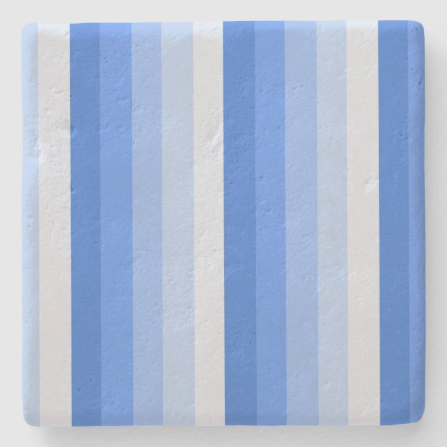 Porta-copo De Pedra Tiras de sombra azuis (Frente)