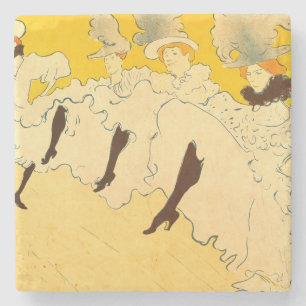 Porta-copo De Pedra Tolouse Lautrec Dancing Girls Yellow