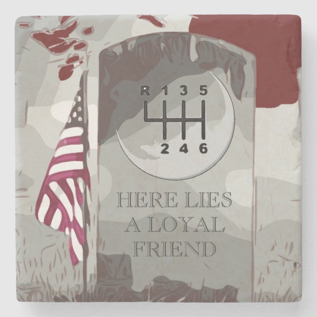 Porta-copo De Pedra Tombstone MANUAL (Frente)