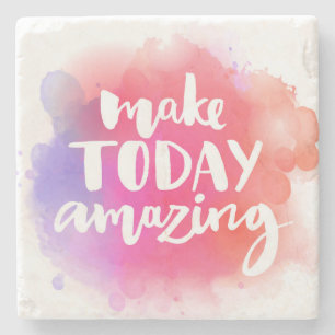 Porta-copo De Pedra Torne o dia incrível