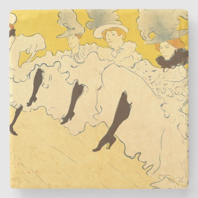 Porta-copo De Pedra Toulouse Lautrec Yellow Dancing Girl Poster (Frente)