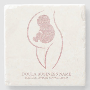 Porta-copo De Pedra Treinador de Nascimento Doula Personalizado