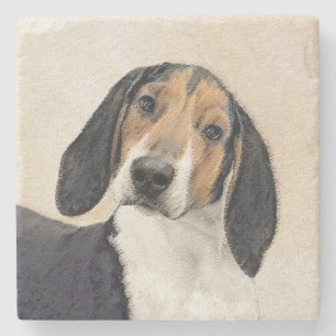 Porta-copo De Pedra Tremendo a pintura de Walker Coonhound - Arte Orig