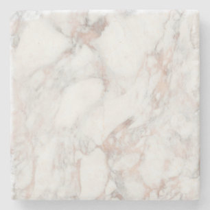 Porta-copo De Pedra Trendência Elegante do Modelo Marble Branco rosa D