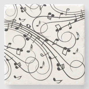 Porta-copo De Pedra Trendy Music Design