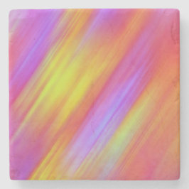 Porta-copo De Pedra Trendy Neon Bright Red Pink Abstrato