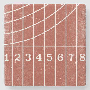 Porta-copo De Pedra Trilha Running vermelha portas copos afligidas do