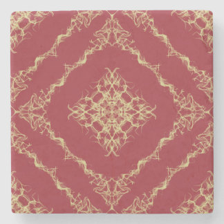 Porta-copo De Pedra Tudor Inspirou Design de Diamante Fractal Dourado