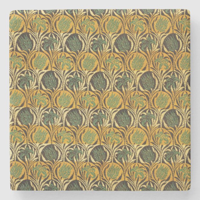 Porta-copo De Pedra Tulip e Lily Pattern (por William Morris) (Frente)