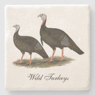 Porta-copo De Pedra Turkeys East Wild Pair
