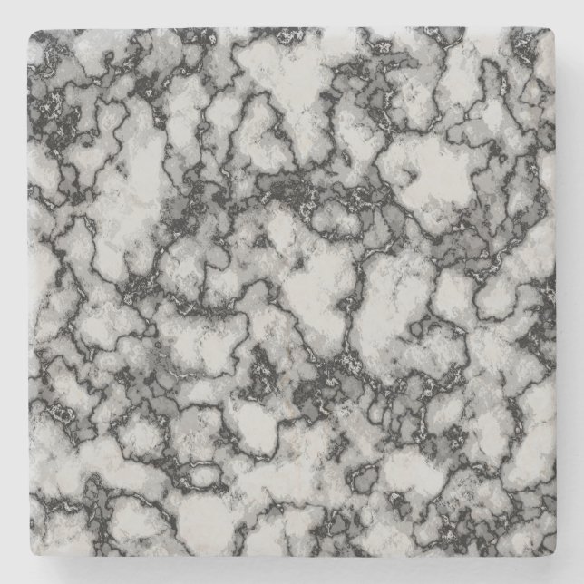 Porta-copo De Pedra Turquoise Marble Pattern (Frente)