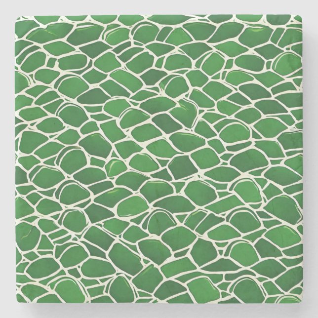 Porta-copo De Pedra Turtle Shell Pattern (Frente)