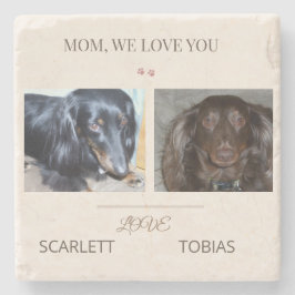 Porta-copo De Pedra Two Paws Make Every Moment Sweeter