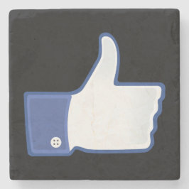 Porta-copo De Pedra Um como, preto