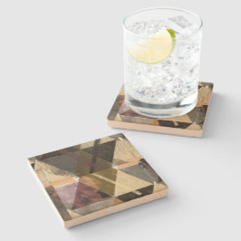 Porta-copo De Pedra Um design abstrato moderno