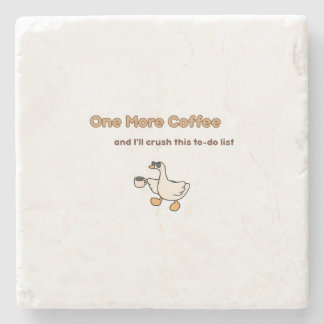 Porta-copo De Pedra Um design de pato para Mais Um Café
