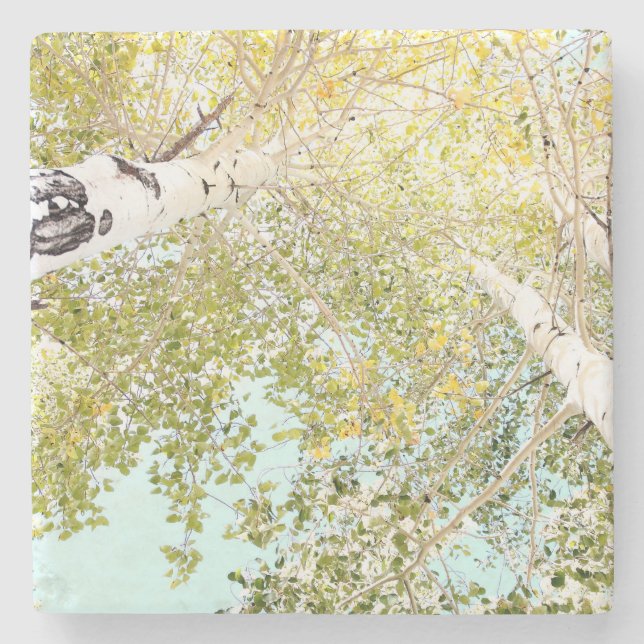 Porta-copo De Pedra Um pedaço do céu (Frente)