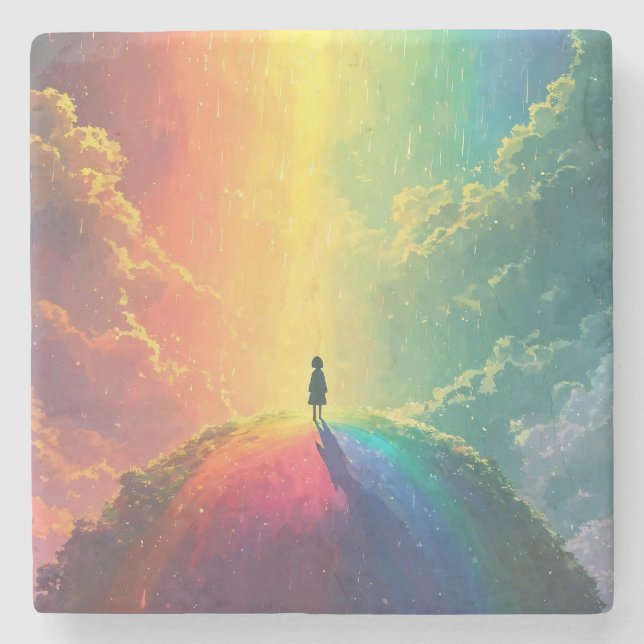 Porta-copo De Pedra Um Sonho Bonito (Frente)