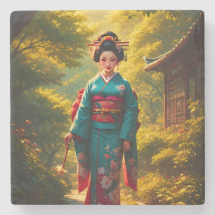 Porta-copo De Pedra Uma Radiância Kimono