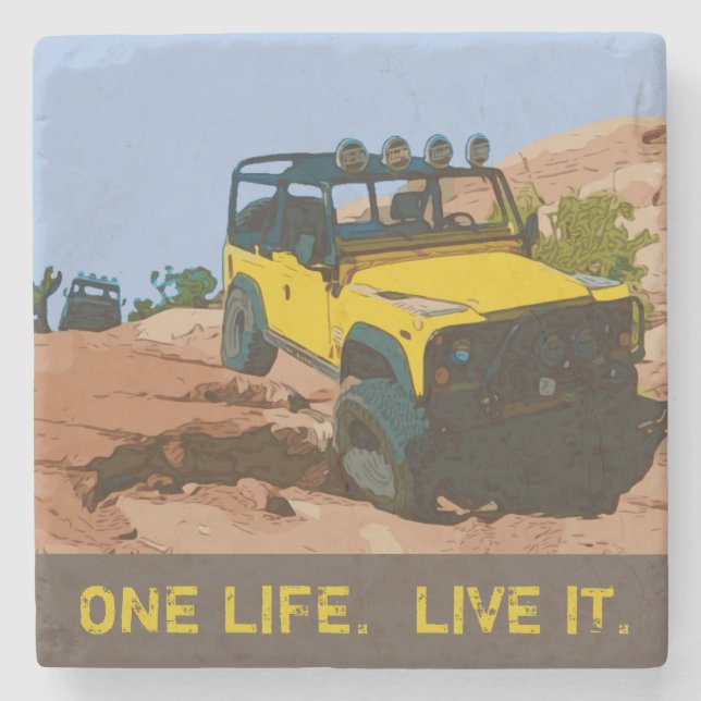 PORTA-COPO DE PEDRA UMA VIDA. VIVA-O. (Frente)