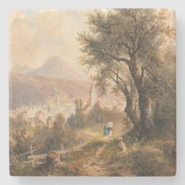 Porta-copo De Pedra Uma visão de Aussee Mau - Emil Barbarini