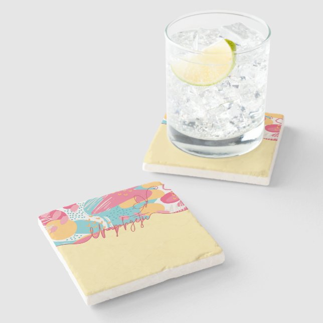 Porta-copo De Pedra Unapologetic Bold Feminine Statement (Lateral)