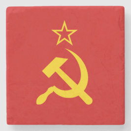 Porta-copo De Pedra União Soviética (URSS) (martelo comunista e foice