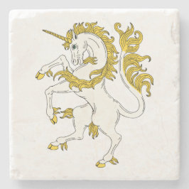 Porta-copo De Pedra Unicorn Rampant