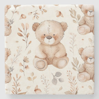 Porta-copo De Pedra Urso Beige Bonito