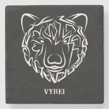 Urso Tribal Negro e Branco