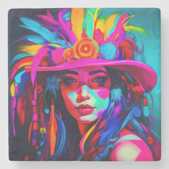 Porta-copo De Pedra Uso Vibrante (Frente)