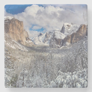 Porta-copo De Pedra Vale de Yosemite na neve